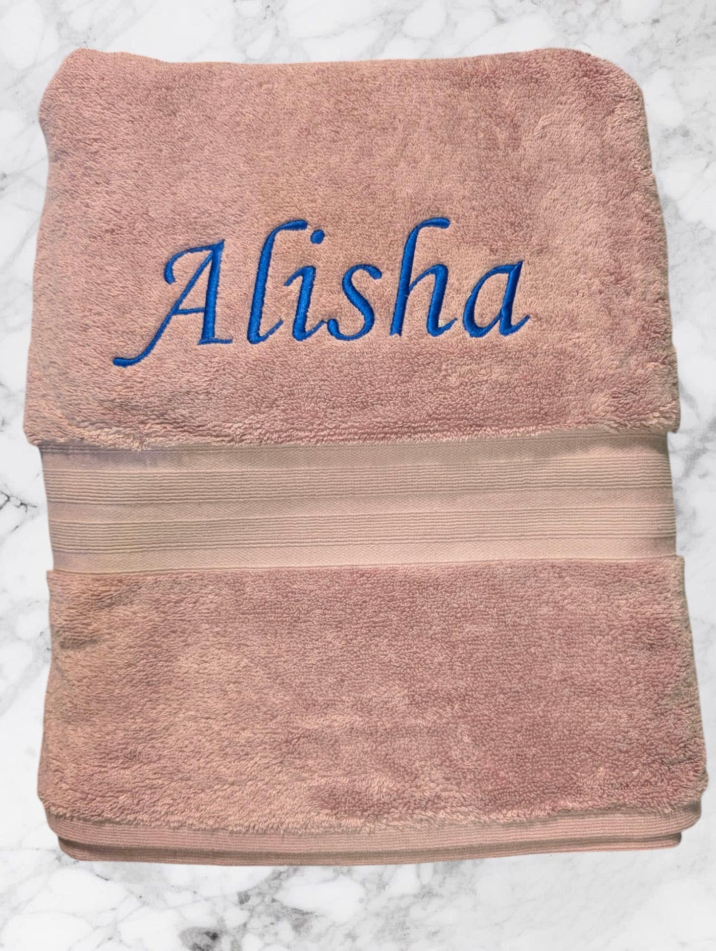 Personalised Embroidered Towels โ Made to Order