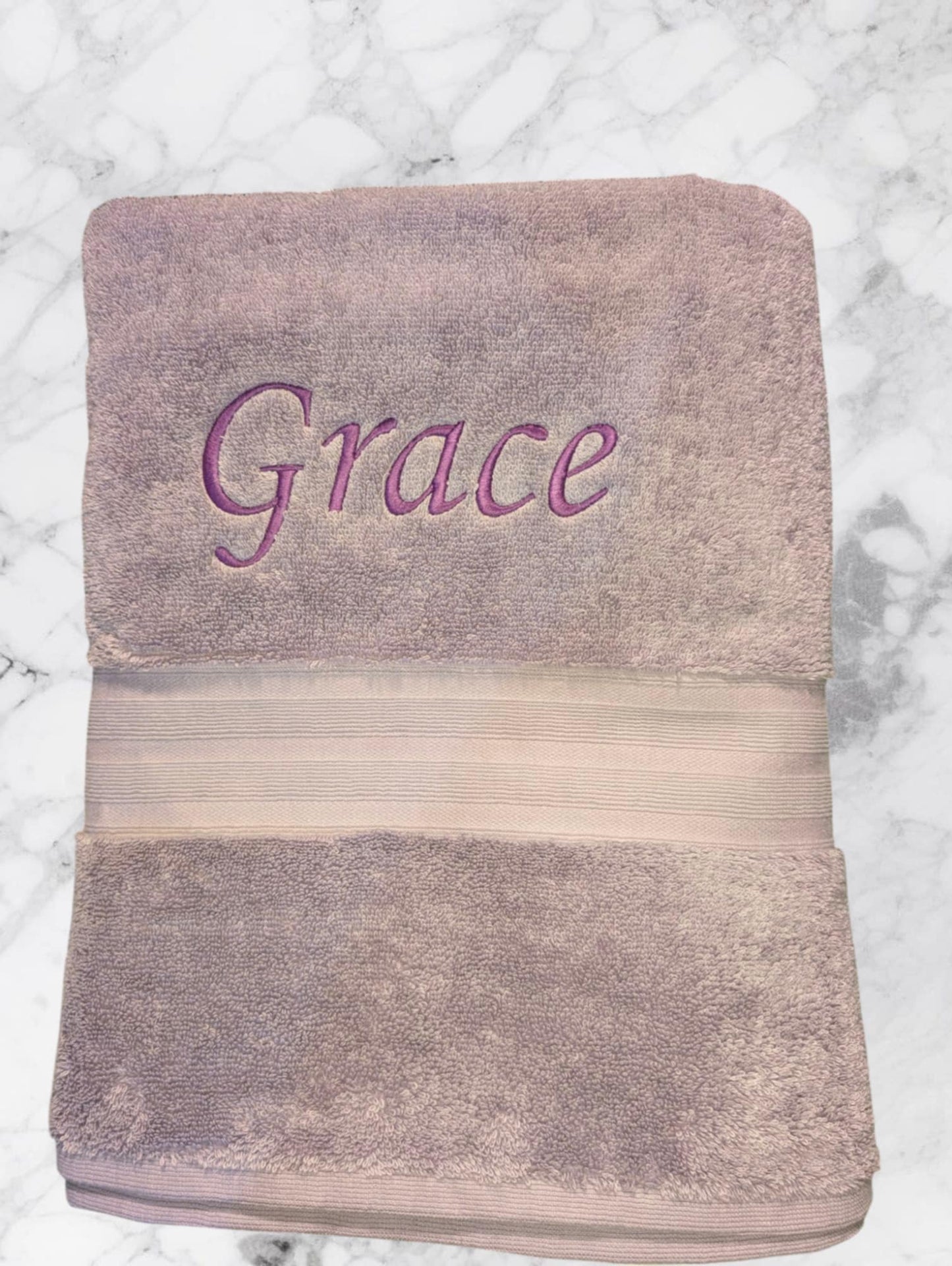 Personalised Embroidered Towels โ Made to Order