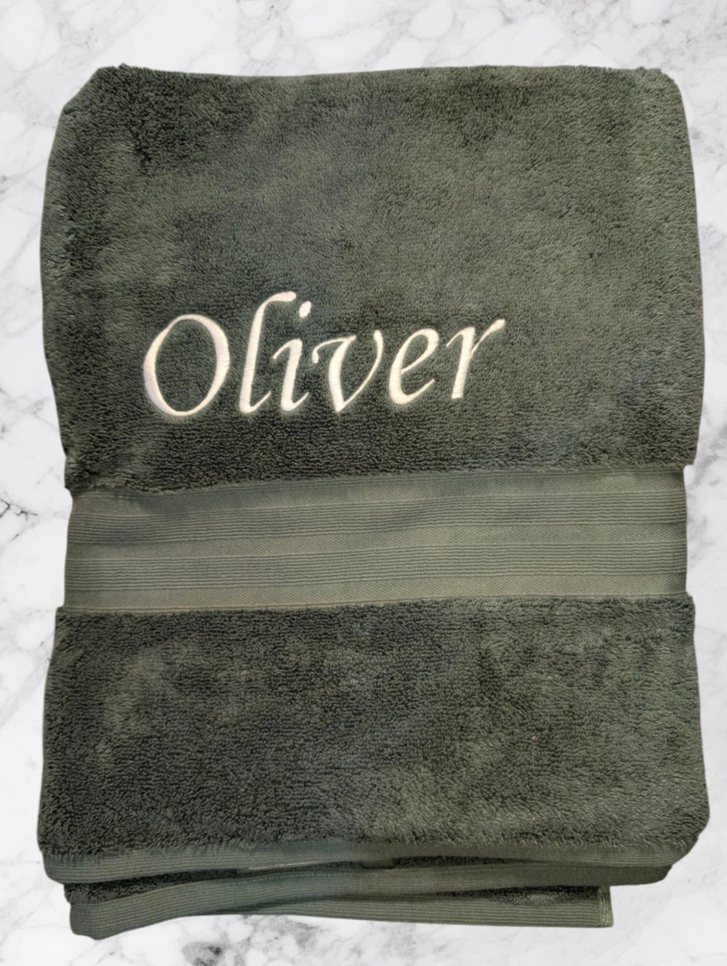 Personalised Embroidered Towels โ Made to Order