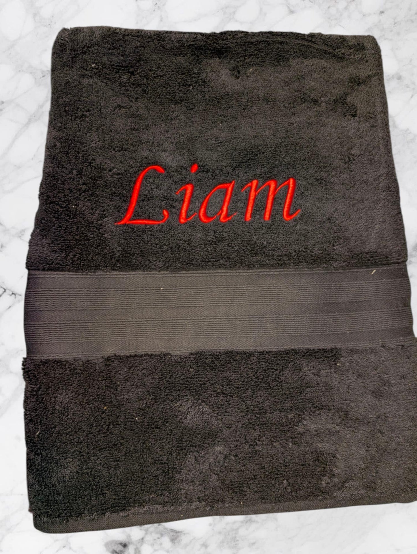 Personalised Embroidered Towels โ Made to Order