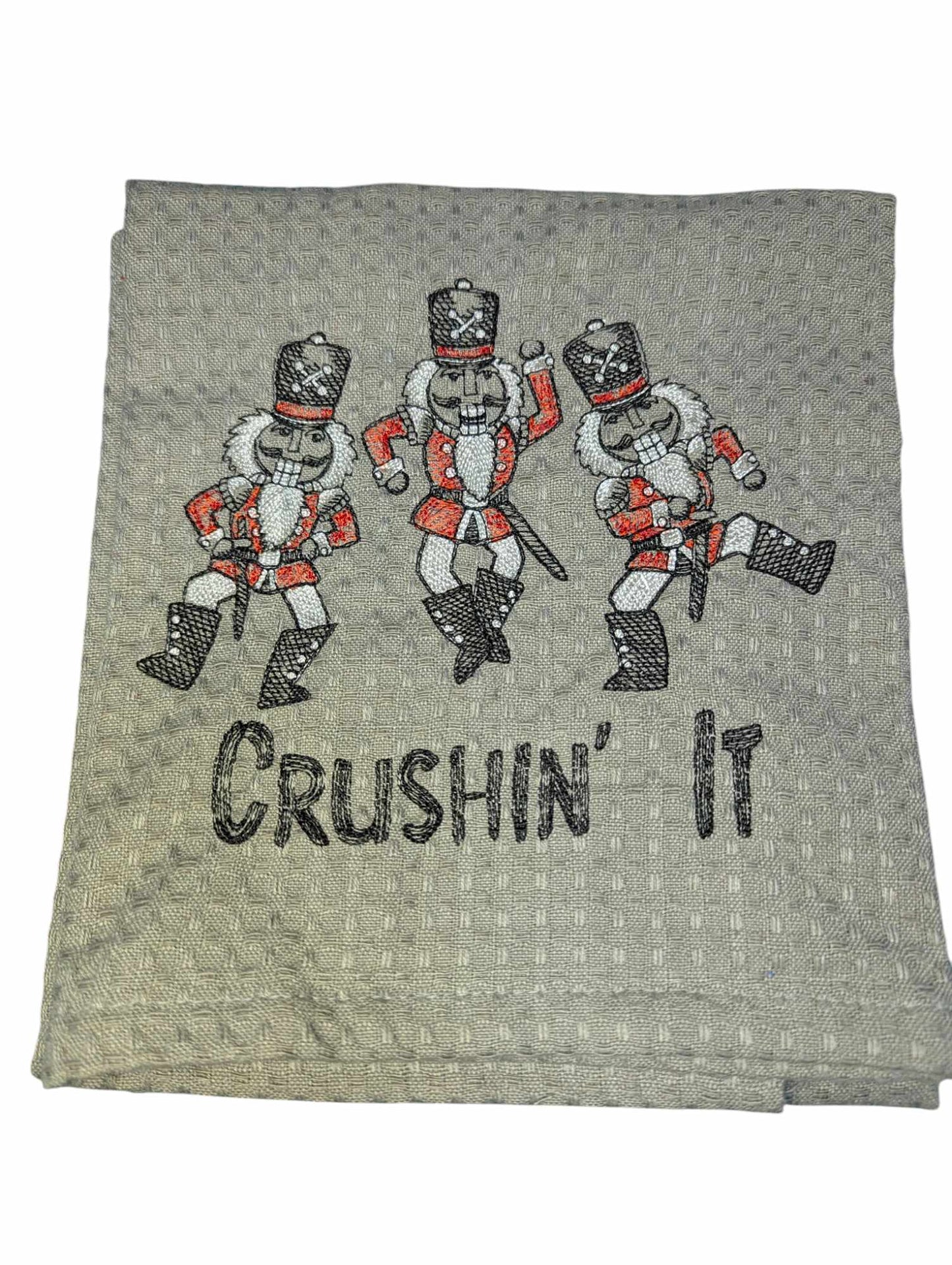 Embroidered Christmas Tea Towels
