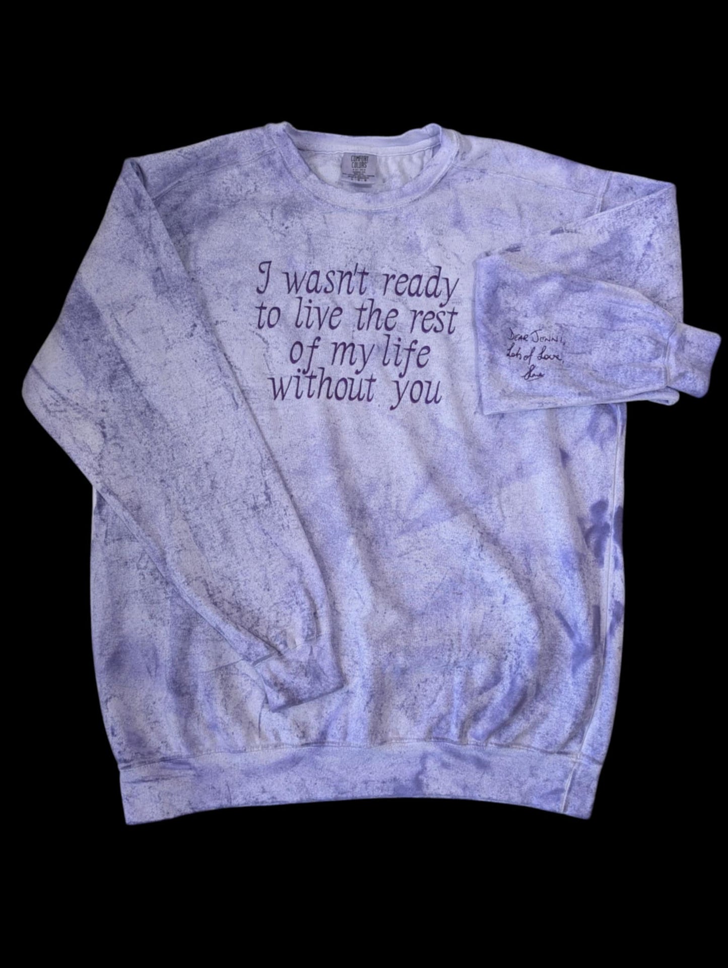 Saying & Handwriting Colour Blast Crewneck Jumper