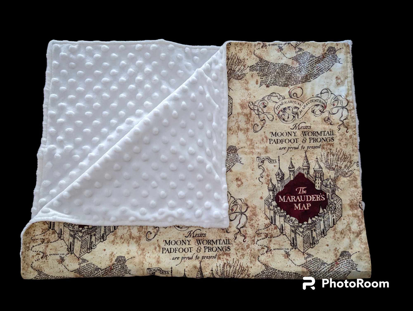 Marauder’s Map Custom Minky Blanket – For Your Littlest Mischief Maker