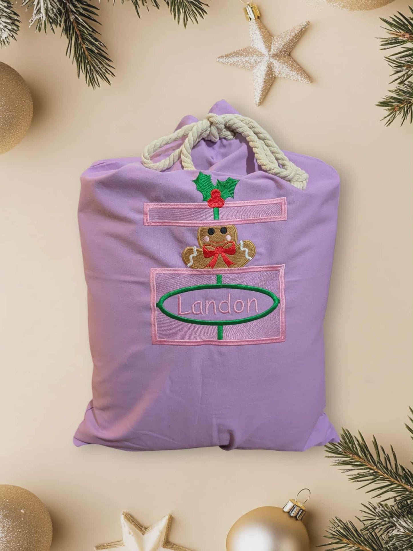 Personalised Canvas Santa Sack