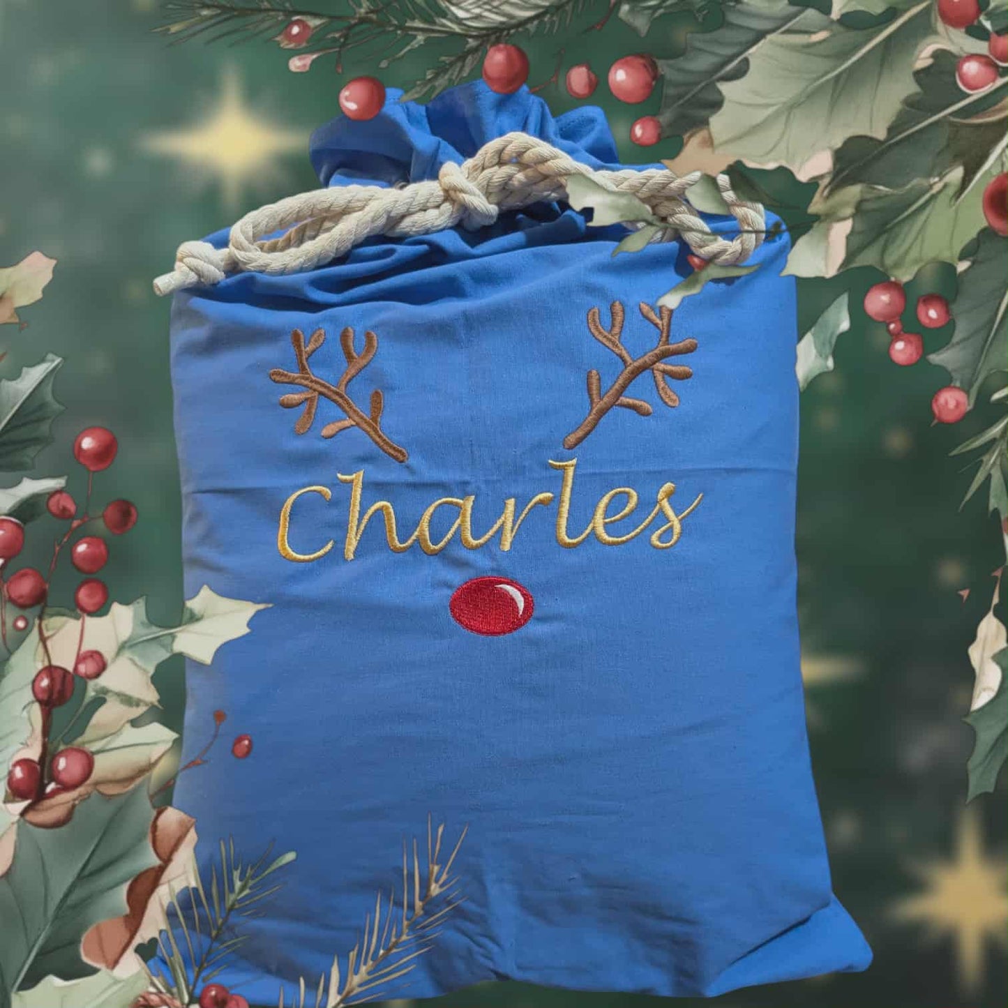 Personalised Canvas Santa Sack
