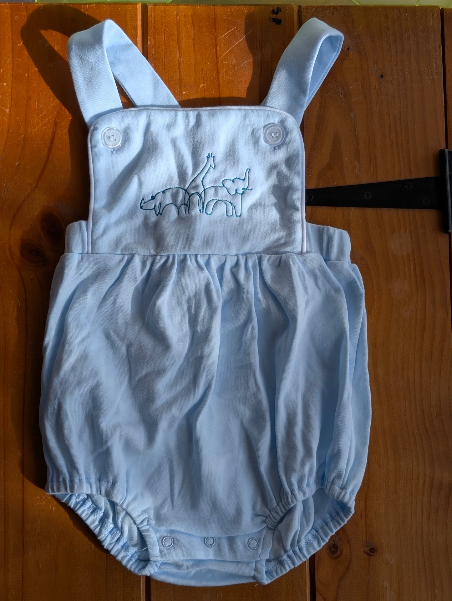 Pre-Embroidered Unisex Summer Baby Rompers