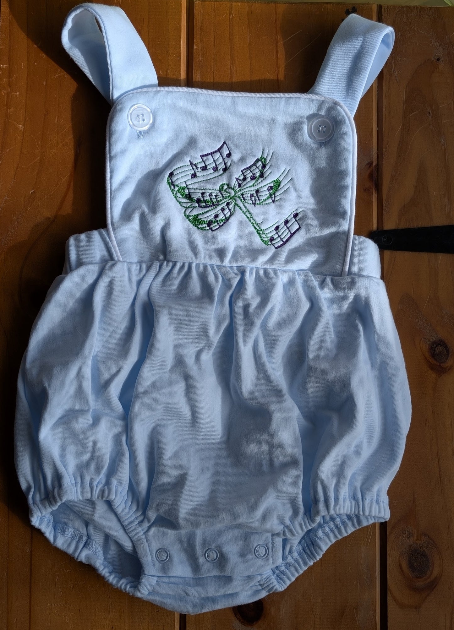 Pre-Embroidered Unisex Summer Baby Rompers