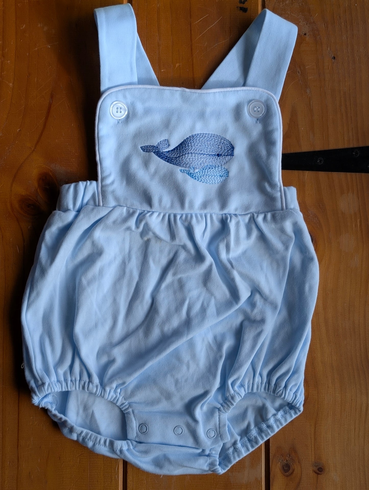 Pre-Embroidered Unisex Summer Baby Rompers