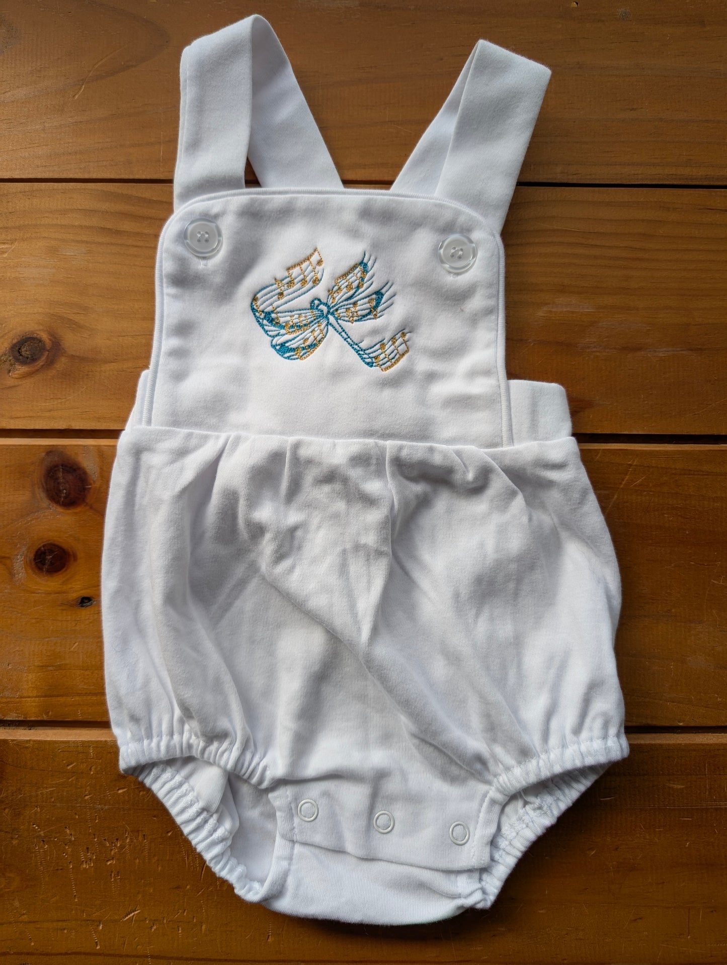 Pre-Embroidered Unisex Summer Baby Rompers