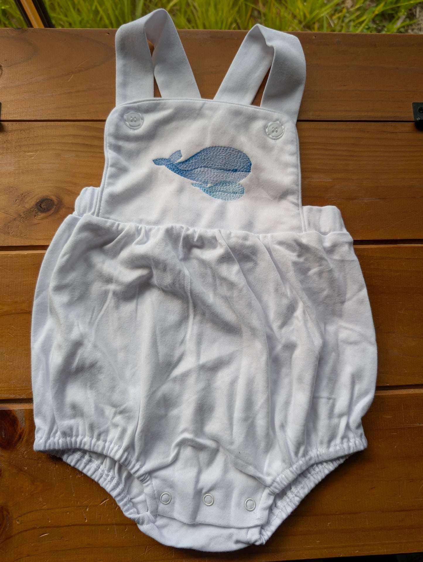 Pre-Embroidered Unisex Summer Baby Rompers