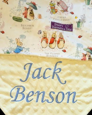 Peter Rabbit Minky Blankets (Personalised)