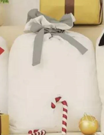 Personalised White Santa Sack