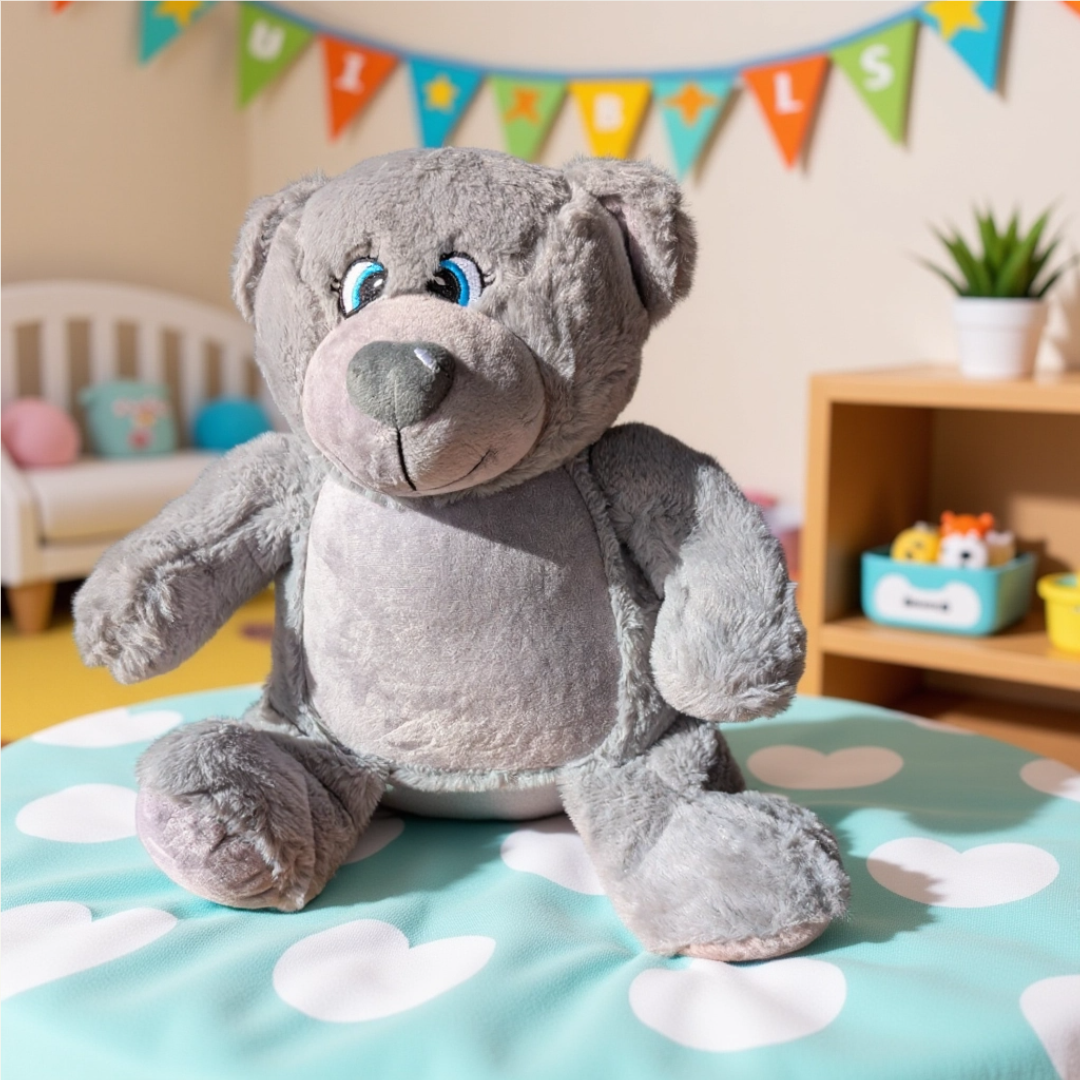 "Grey Bear" Personalized Plush Teddy Bear