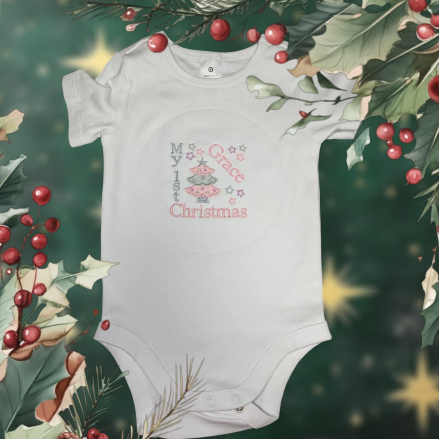 My 1st Christmas Baby Onesie