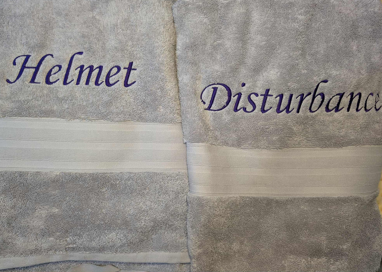 Personalised Embroidered Towels โ Made to Order