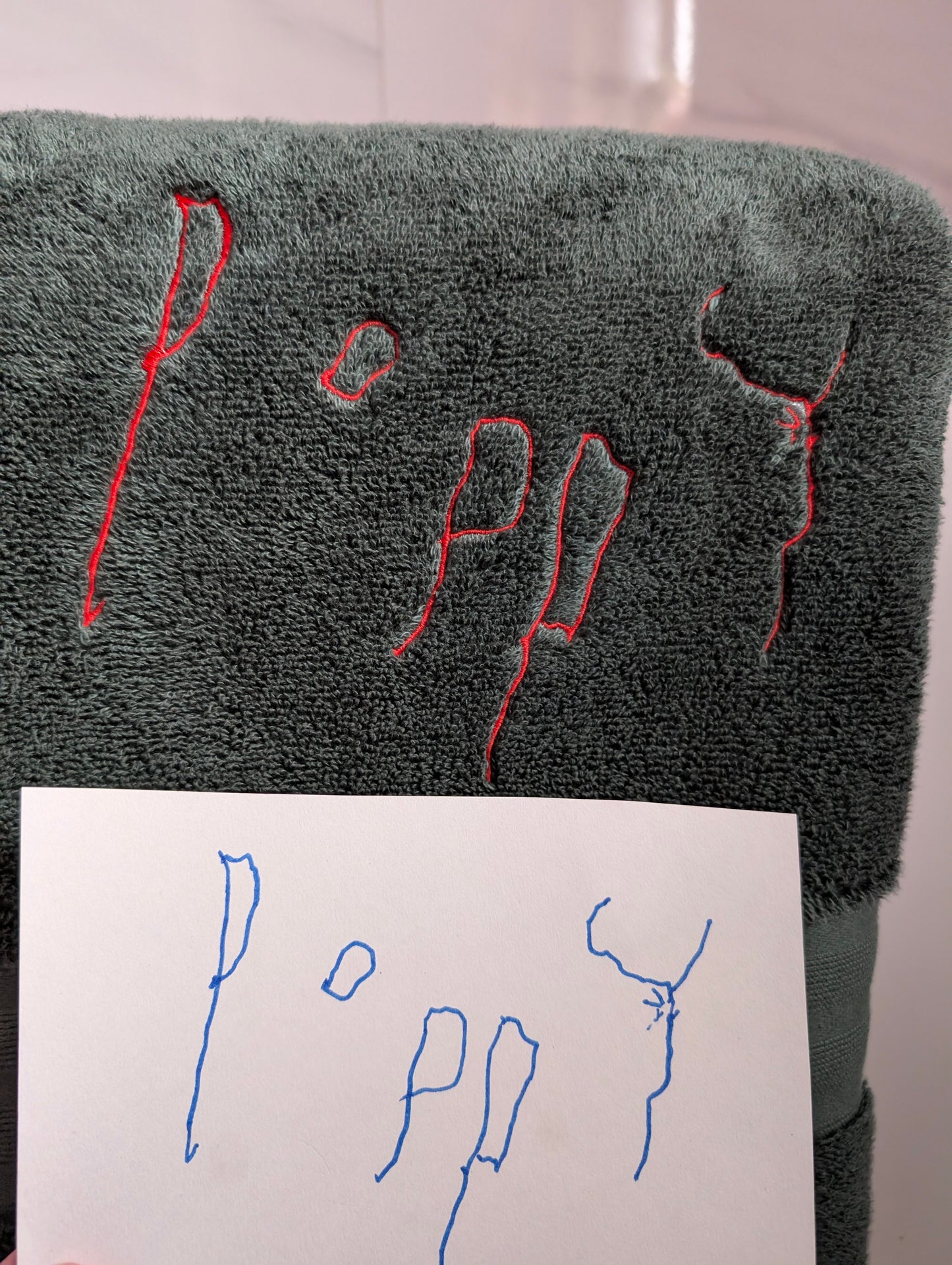 Handwriting or Drawing Towel