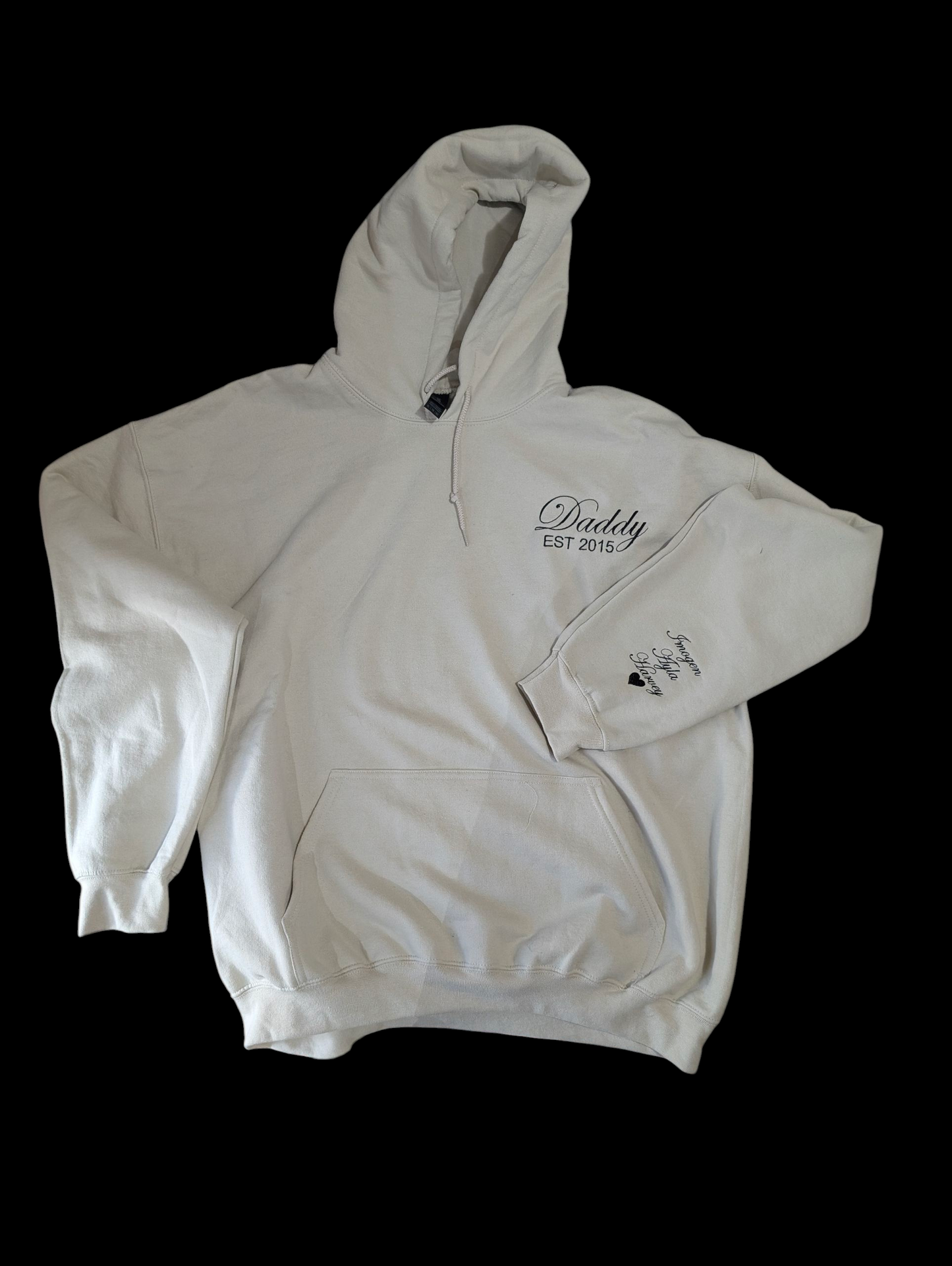 Dad est. Custom Embroidered Hoodie