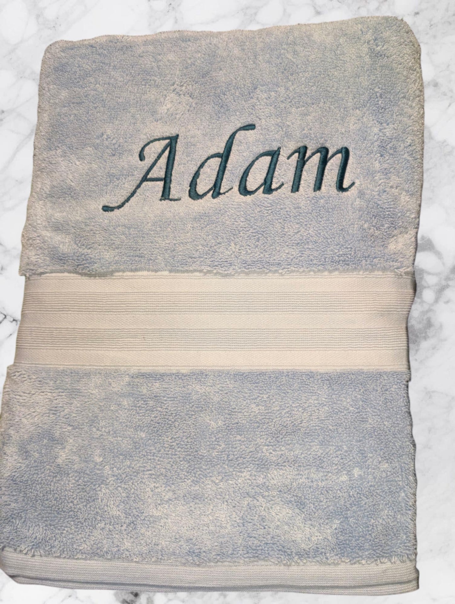 Personalised Embroidered Towels – Made to Order