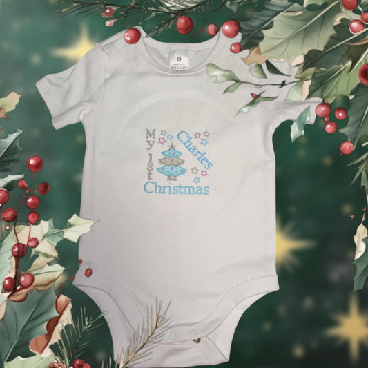 My 1st Christmas Baby Onesie