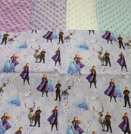 🧊 One of a Kind Frozen-Inspired Pram Blanket – With Custom Embroidery 🧊