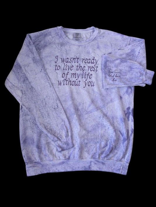 Saying & Handwriting Colour Blast Crewneck Jumper
