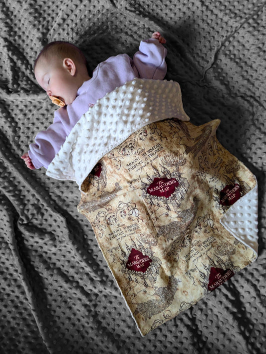Marauder’s Map Custom Minky Blanket – For Your Littlest Mischief Maker
