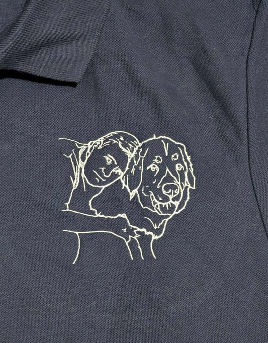Photo Embroidered Polo Shirt Adult
