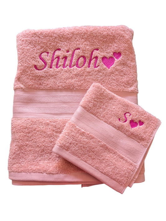 Personalised Embroidered Towels – Made to Order