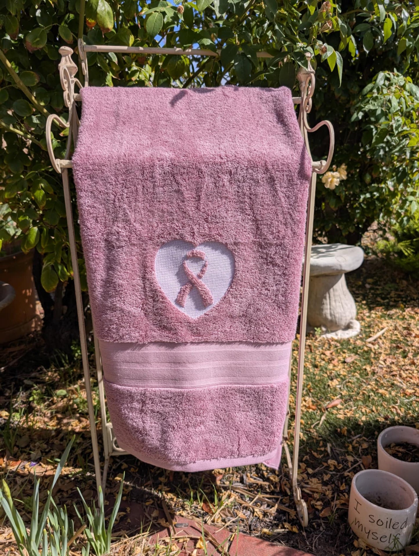Custom Breast Cancer Awareness Towels 💖