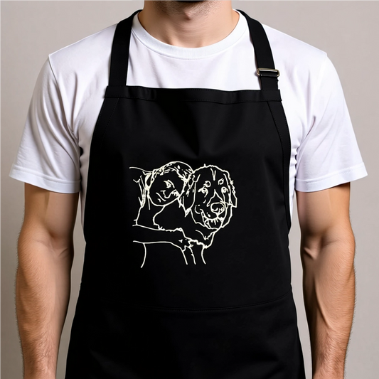 Photo Embroidered Apron