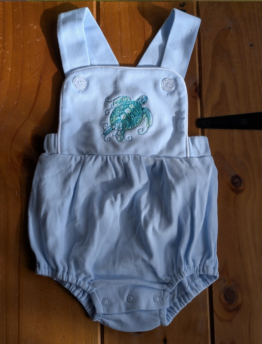 Pre-Embroidered Unisex Summer Baby Rompers