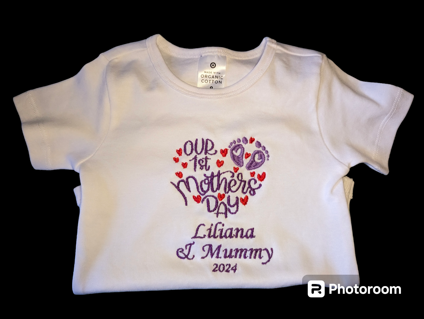 "Our 1st Father's/Mother's Day" Onesie - white (00000 - size 2)