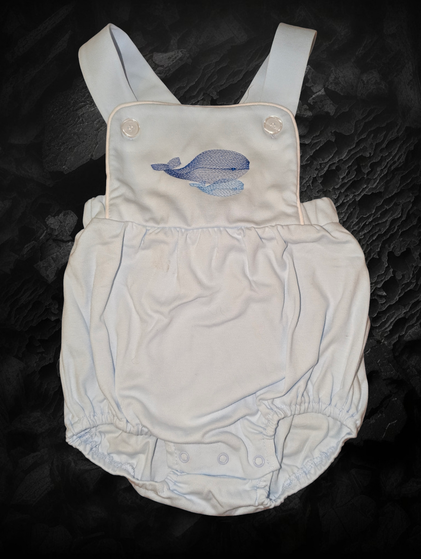 Unisex "Whale" Summer Romper - Blue (12-18 months)