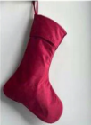 Personalised Velvet Santa Stocking