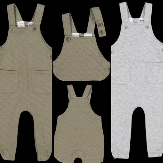 "Personalised" Embroidered Overalls - small range of colours (Baby & Toddler)