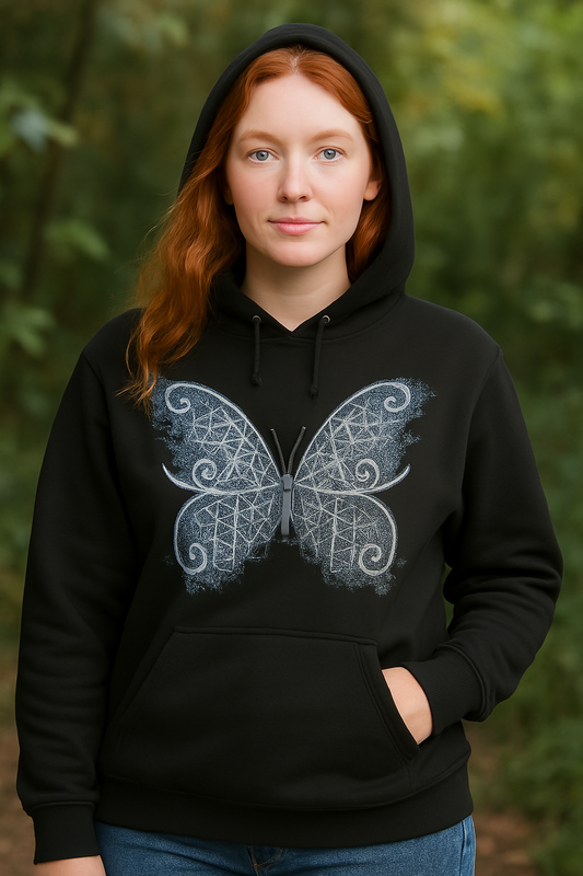 🦋 Baroque Butterfly Hoodie – Elegance Meets Everyday Comfort